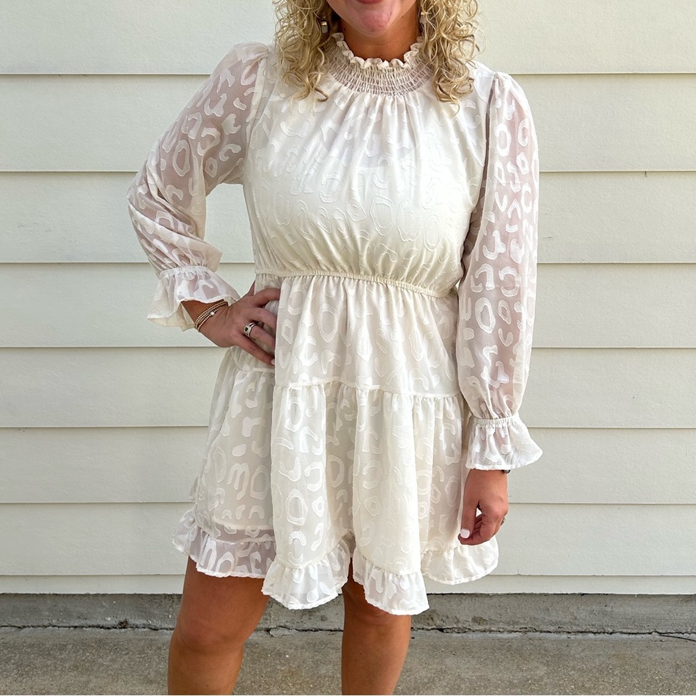 Cheetah Cream Dress